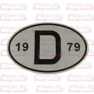 D 1979 Fosforlu Oval Harf