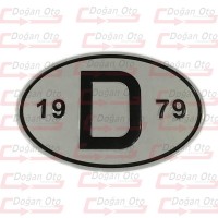 D 1979 Fosforlu Oval Harf