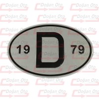 D 1979 Fosforlu Oval Harf