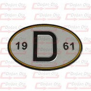 D 1961 Fosforlu Oval Harf