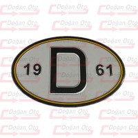 D 1961 Fosforlu Oval Harf